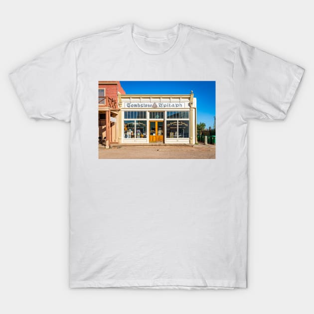 Allen Street in Tombstone, Arizona T-Shirt by Gestalt Imagery